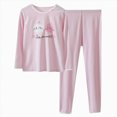 thumbnail image 1 of HCNTES Girls Pajamas Little Kids Girl Pajamas Baby Clothing Soft Long Sleeve Tee Shirt and Pants Set Child Sleepers Toddler Outfits for Girls 24M 2T 3T 4T 5T Fall Winter, 1 of 8