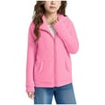 thumbnail image 1 of HCNTES Girls Zip Up Fleece Hoodie Jacket Cute Trendy Full Zip Sweatshirt Outwear Warm Winter Coat with Pockets 5 14 Years,Sizes 9-10 Years, 1 of 5