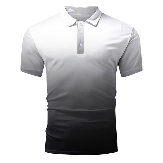 HCNTES Golf Shirts for Men -Short-Sleeve Polo, Athletic Casual Collared T-Shirt(Dark Blue,XL)