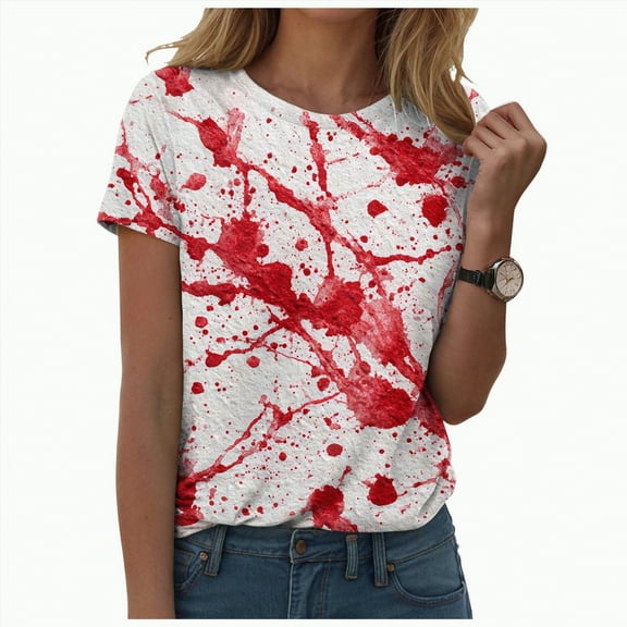 HCNTES Halloween Teacher Shirts for Women Reading Books T-Shirt Funny Teacher Librarian Halloween Party Tee Tops(S,A54-White)