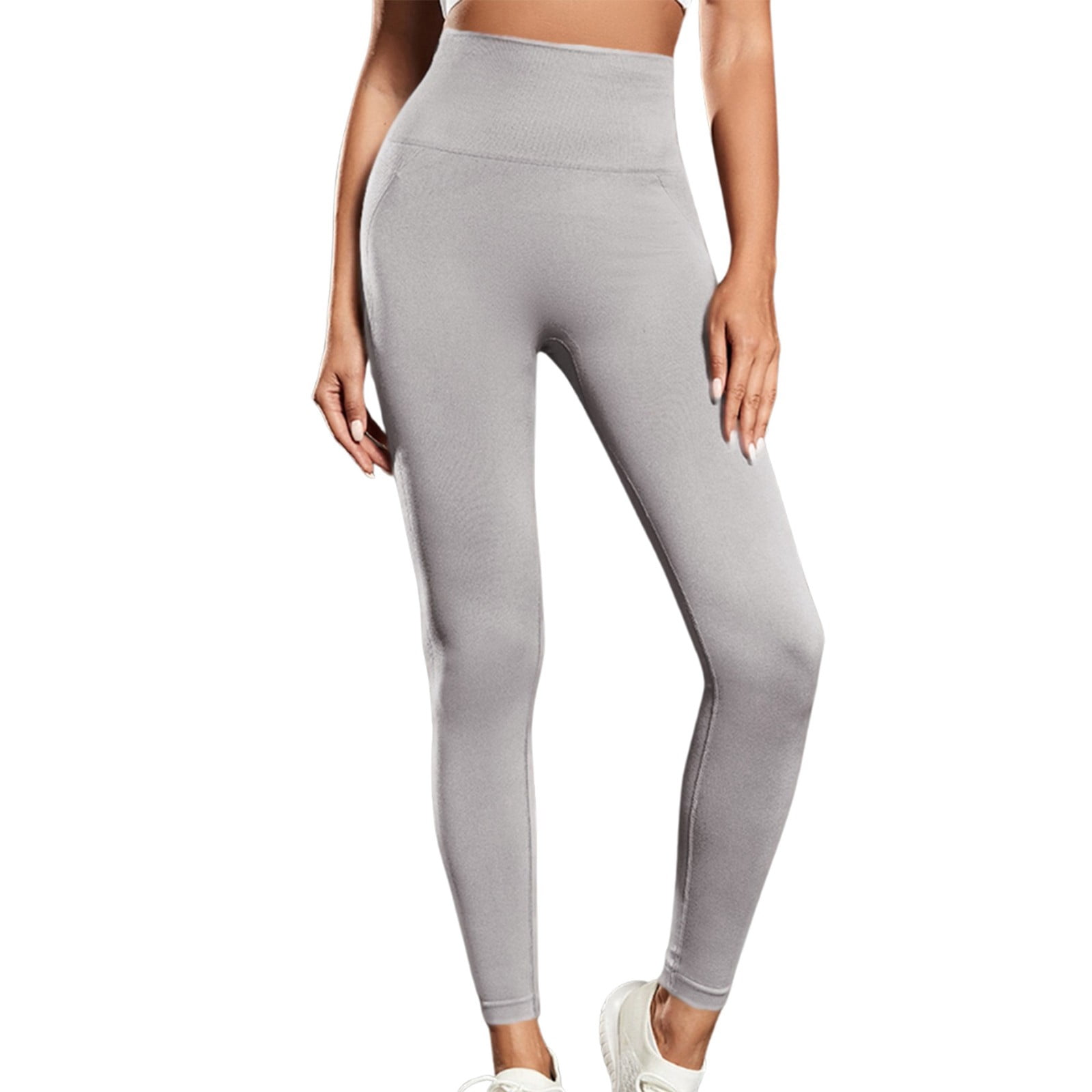 Comfy High-Waisted Yoga Pants - 3 Pack Soft Tummy Control Leggings - View #7