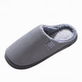 thumbnail image 1 of HCNTES House Slippers for Women Men Slip on Indoor Barefoot Slipper Socks Fuzzy Cozy Sock Shoes for Home Bedroom Travel(Grey,10), 1 of 9