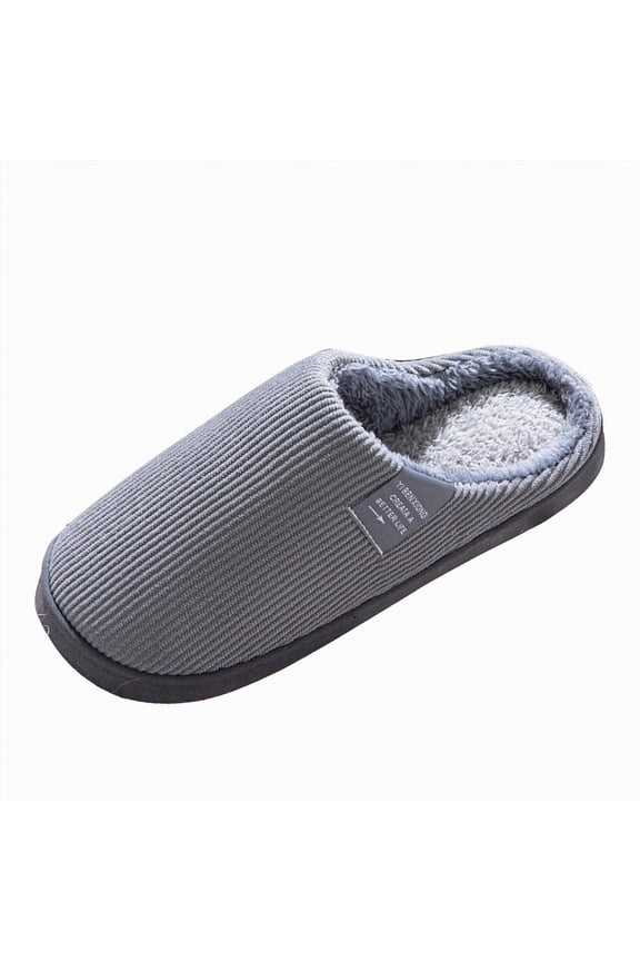 House Slippers for Women Men Slip on Indoor Barefoot Slipper Socks Fuzzy Cozy Sock Shoes for Home Bedroom Travel(Grey,12)