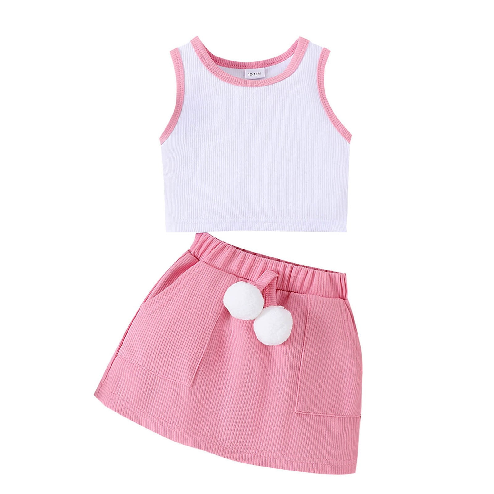 HCNTES Toddler Baby Girl Summer Outfits Beach Bum Life Tank Top and ...