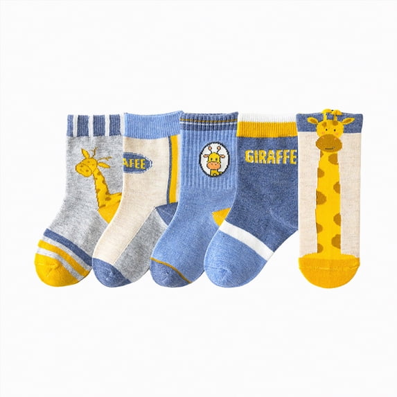 HCNTES Kid Socks Boys Funny Toddler Girls Socks Spring Summer Baby Girls Boys Socks Socks Set for Children 1T 2T 3T 4T 5T 6T 7T(Z01-D,9-12 Years)