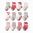 thumbnail image 1 of HCNTES Kid Socks Girls Boys 1T 2T 3T 4T 5T 6T 7T Socks Set Fashion Cute Cartoon Socks for Children Spring Summer Wear(L01-J,5-7 Years), 1 of 4