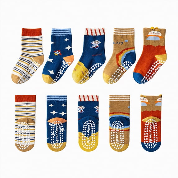 HCNTES Kids Boys Girls Colorful Creative Fun Cute Novelty Design Crew Socks Spring Summer Socks for Children(Z01-C,6-8 Years)
