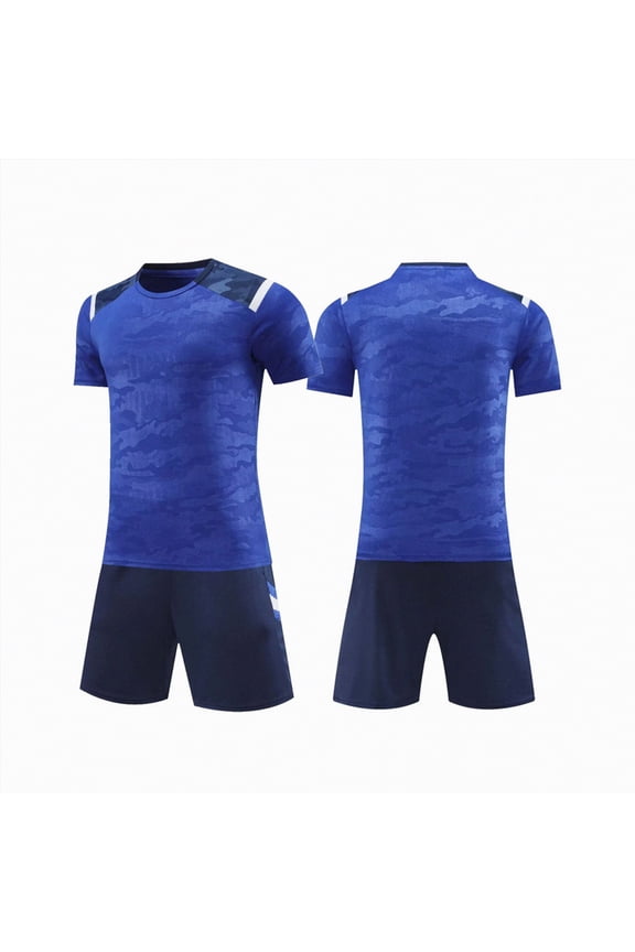 Kids Boys Short Sleeve Crew Neck T-Shirt and Short Set Children's Summer Back to School Clothing Boys Soccer Set Sport Team Uniform 6T 7T 8T 9T 10T(H03-I,9-10 Years)