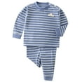 thumbnail image 1 of HCNTES Kids' Clothing Set Fleece Clothing Button Down Winter Warm Long Sleeve Clothing for Boys Girls(S404-Dark Blue,6-7 Years), 1 of 9