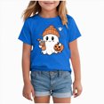 thumbnail image 1 of HCNTES Kids Halloween Shirt Girls Pumpkin Ghost Monster Truck Graphic Tees Toddler Halloween Short Sleeve Tops, 1 of 5