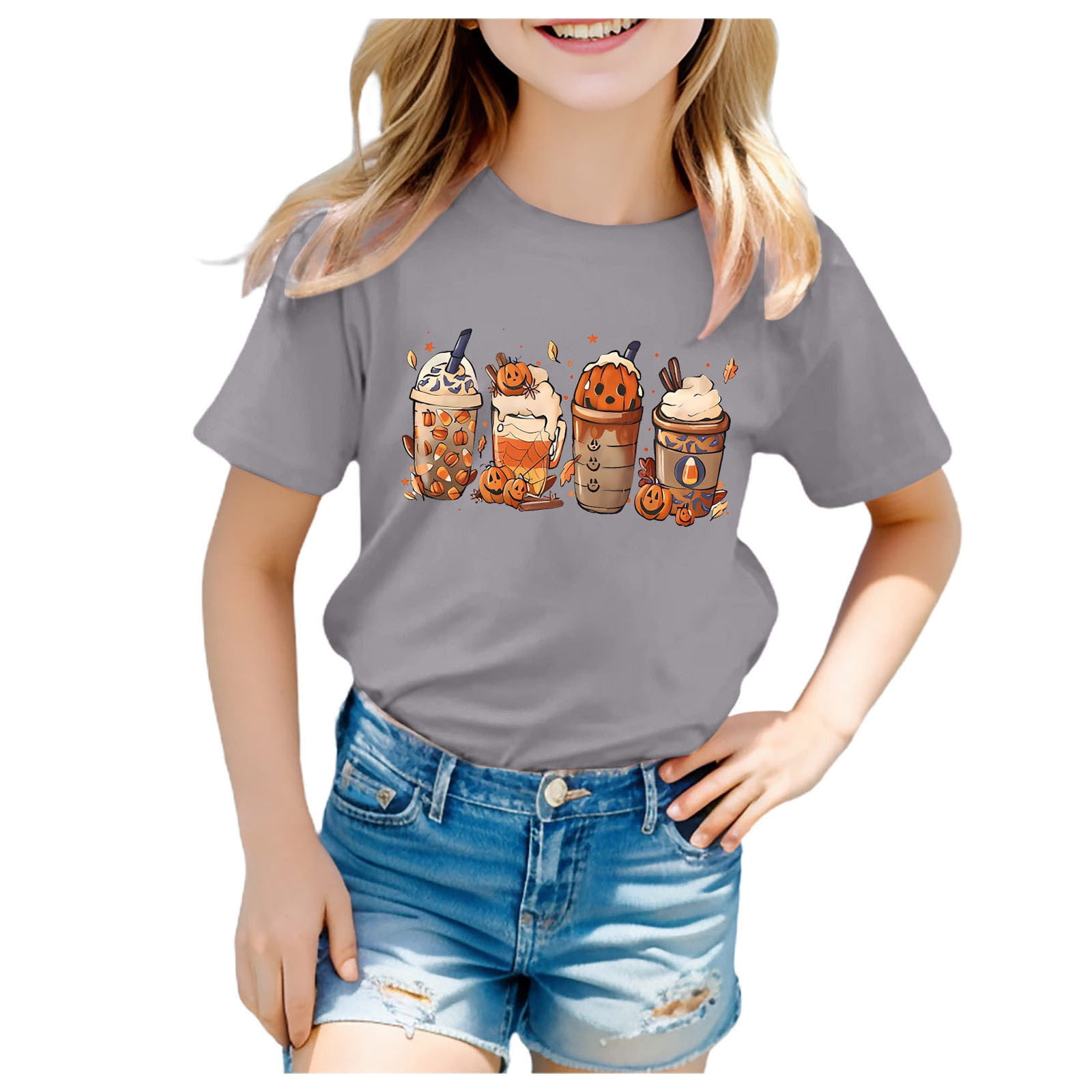 Toddler Halloween Shirt - Skeleton Dance Pumpkin Ghost Tee For Boys & Girls