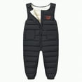thumbnail image 1 of HCNTES Kids Insulated Snowsuit Bib Overalls with Adjustable Straps Comfortable Winter Ski Wear for Boys Girls(Black,2-3 Years), 1 of 6