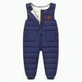 thumbnail image 1 of HCNTES Kids Insulated Snowsuit Bib Overalls with Adjustable Straps Comfortable Winter Ski Wear for Boys Girls(Dark Blue,3-4 Years), 1 of 9
