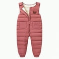 thumbnail image 1 of HCNTES Kids Winter Snow Bib Overalls Toddler Waterproof Design Adjustable Straps Comfortable Ski Wear(A01-Watermelon Red,3-6 Months), 1 of 6
