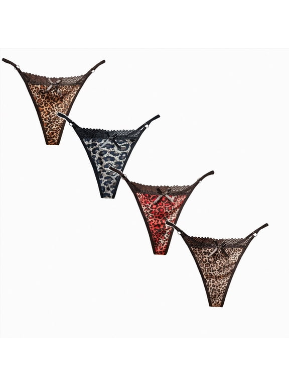 Lace Panties Men's Ruffled Panties Thongs Mini Skirt Thongs Lingerie Teddy Lingerie Dress (4 Pcs)