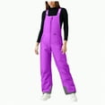 thumbnail image 1 of HCNTES Ladies Casual Snow Bibs Waterproof Insulated Overalls with Comfortable Design for Women Winter Outdoor Activities(D-Purple,3XL), 1 of 4