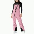 thumbnail image 1 of HCNTES Ladies Fashion Snow Bibs Waterproof Insulated Overalls with Comfortable Fit for Women Casual Winter Wear(A-Pink,3XL), 1 of 8