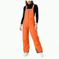 thumbnail image 1 of HCNTES Ladies Waterproof Snow Bibs Insulated Winter Overalls with Comfortable Fit for Women Skiing and Snowboarding Adventures(Orange,S), 1 of 4