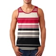thumbnail image 1 of HCNTES Lightweight Tank Tops for Men Classic Ribbed Cotton Muscle shirts Beach Tops Running Vest(Red,4XL), 1 of 5