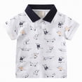 thumbnail image 1 of HCNTES Little & Big Boys Hawaiian Shirt Kids Tropical Luau 3D Print Button Down Shirts(White,4-5 Years), 1 of 9
