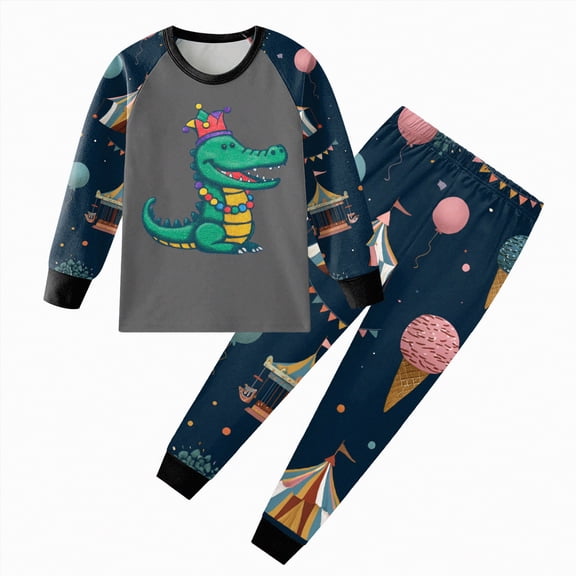 HCNTES Little Boys Pajamas for Toddler Clothes Set Long Sleeve 100% Cotton 2 Piece Kids Pjs(Size:2-3 Years)