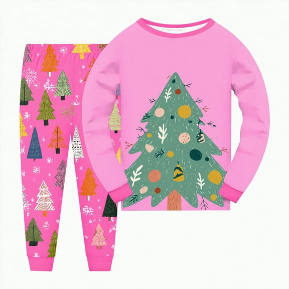 HCNTES Little Boys Pajamas for Toddler Clothes Set Planet Train Sleepwear Long Sleeve 100% Cotton 2 Piece Kids Pjs,Sizes 2-3 Years