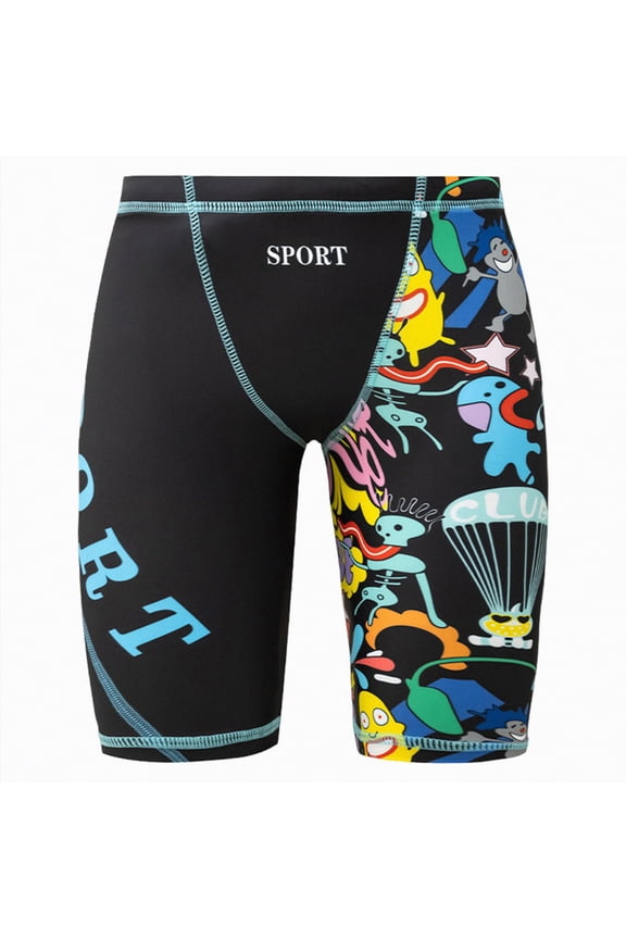 Little Boys Swim Trunks Cute Print Elastic Waist Swim Shorts Little Boys Summer Bathing Suit Swimsuit Toddler Boy Swimwear(Multicolour,13-14 Years)