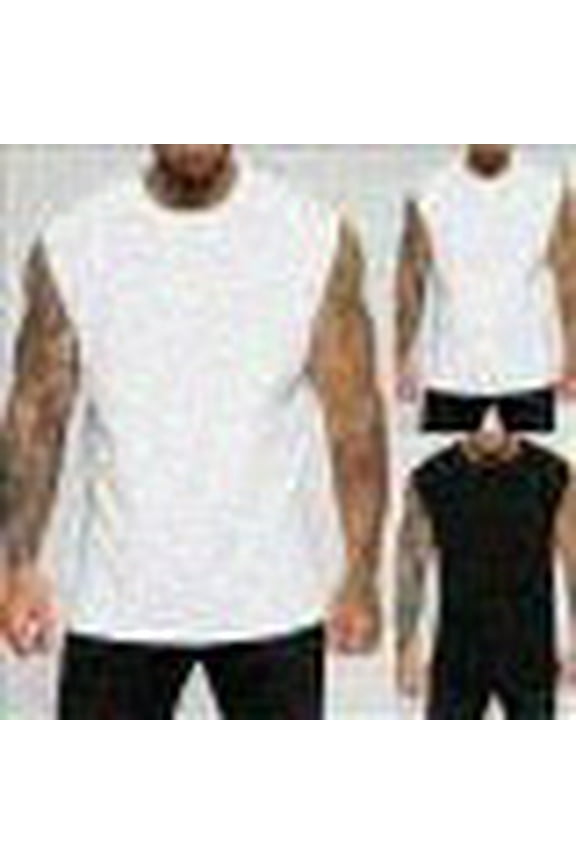 Men's Bodybuilding Stringer Tank Tops Gym Fitness Workout Training Running T-Shirts AthleticTop muscle shirt xxxxl(XL,Black)