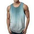 thumbnail image 1 of HCNTES Men's Cotton Tanks Sleeveless Shirts Undershirt Running Vest Sportswear Tank Top(Green,3XL), 1 of 4
