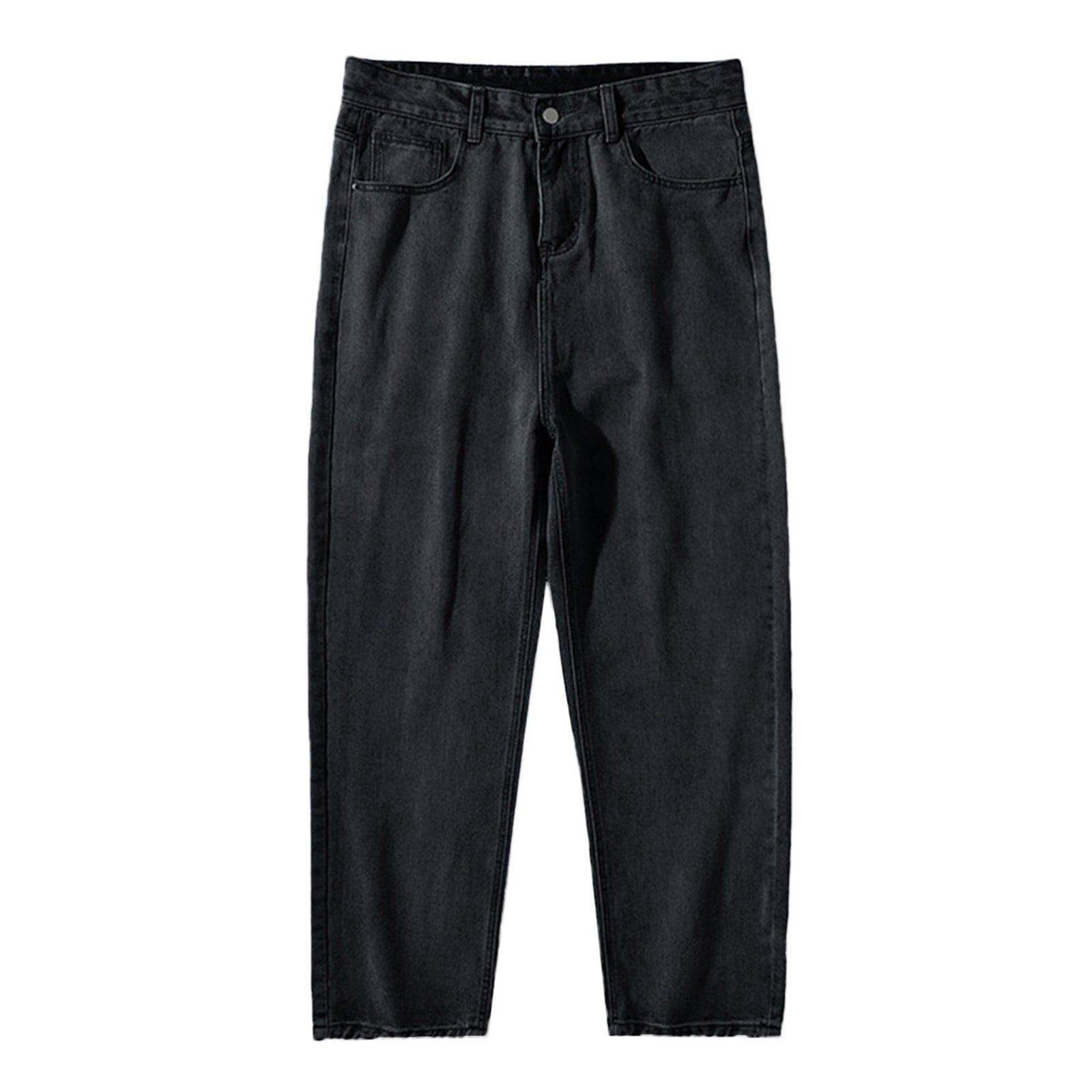 Level 7 Men's Relaxed Faded Black Jeans with Blizzard Wash Level 7 Men's Relaxed Faded Black Jeans with Blizzard Wash