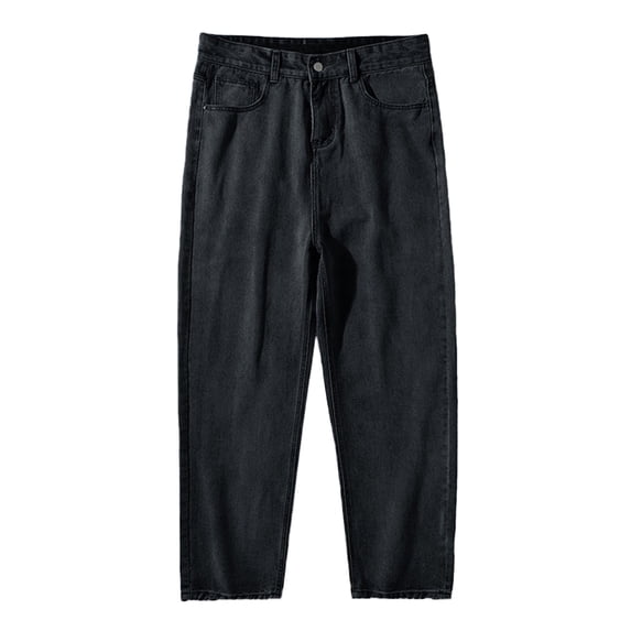 HCNTES Men's Denim Jeans - Comfort Stretch Relax Fit Jeans - Casual Jeans for Men(Black,3XL)