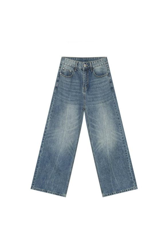 Men's Denim Jeans - Soft Stretch Denim Straight Fit Jeans for Men(Sky Blue,M)