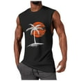 thumbnail image 1 of HCNTES Men's Gym Tank Tops Workout Muscle Tee Undershirt Sleeveless Fitness Bodybuilding T Shirts(Black,XXL), 1 of 4