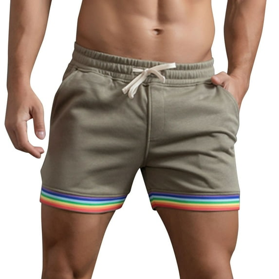 HCNTES Men's Summer Beach Hawaii Shorts Lightweight Elastic Waist Drawstring Casual Shorts(Z02-Mint Green,S)