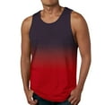 thumbnail image 1 of HCNTES Men's Summer Tank Top Scoop Neck Workout Gym Muscle Tank T-Shirt Sleeveless Tank Undershirt（Z03-Red,4XL), 1 of 2