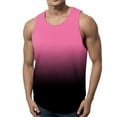 thumbnail image 1 of HCNTES Men's Tank Top Shirt Sleeveless Shirts Fitted Muscle Tank Tops Sport Round Neck T-Shirt（Z02-Pink,3XL), 1 of 4