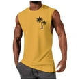 thumbnail image 1 of HCNTES Men's Tank Tops Workout Sleeveless Gym Muscle Shirts Athletic Bodybuilding Tee Shirt M Yellow, 1 of 4