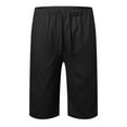 thumbnail image 1 of HCNTES Men's Walkshorts Cotton Shorts Flat Front Lightweight Drawstring Athletic Yoga Shorts Shorts Beach Shorts(Black,M), 1 of 6