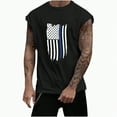 thumbnail image 1 of HCNTES Men's Workout Tank Top Gym Muscle Tee Fitness Bodybuilding Sleeveless T Shirt men shorts  under $10(XL,Black), 1 of 5