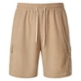 thumbnail image 1 of HCNTES Sets For Men Shorts Beach Short with Pockets Work Beach Shorts(Khaki,XL), 1 of 6