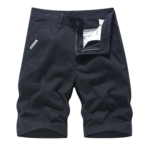 HCNTES Mens Cargo Shorts Summer Stretch Hiking Shorts Athletic Shorts with Pocket(Blue,34)