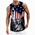 thumbnail image 1 of HCNTES Mens Graphic Tank Tops Sleeveless Muscle Shirts Beach Hawaiian Patriotic Tank Tops(Navy,XXL), 1 of 6