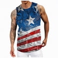 thumbnail image 1 of HCNTES Mens Graphic Tank Tops Sleeveless Muscle Shirts Beach Hawaiian Patriotic Tank Tops(Watermelon Red,XXXL), 1 of 6