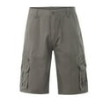 thumbnail image 1 of HCNTES Mens Outdoor Casual Expandable Waist Lightweight Water Resistant Quick Dry Fishing Hiking Short(Dark Gray,31), 1 of 9