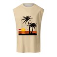 thumbnail image 1 of HCNTES Mens Tank Tops Sleeveless Muscle T Shirts for Men's Fitness Gym Undershirt Workout Running Vest(Beige,XXL), 1 of 6