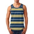 thumbnail image 1 of HCNTES Mens Undershirt Vest Workout Active Tank Tops Running Vest(Yellow,5XL), 1 of 5
