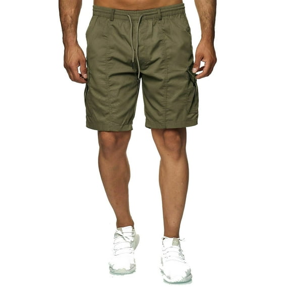 HCNTES Mens Walkshorts Summer Stretch Hiking Cargo Shorts Workout Athletic Shorts with Pocket(AG,3XL)