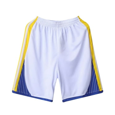 HCNTES Mens Workout Athletic Shorts Running Shorts Men Lightweight Sports Gym Shorts with Pockets(White,M)