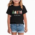 thumbnail image 1 of HCNTES Merry Christmas Shirt Toddler Girls T-Shirts Short Sleeve Funny Xmas Graphic Shirt for Girls 18 24 Months 2t 3t 4t 5t 6t 7t Tee Holiday Casual Family Party Matching Tops, 1 of 4