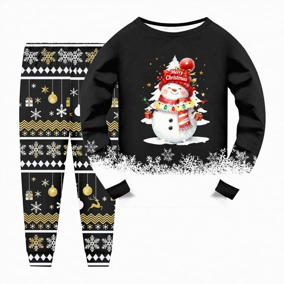 HCNTES Newborn Baby Boy Girl Fall Winter Clothes Outfits Toddler Long Sleeve Sweatshirt Set,Sizes 4-5 Years